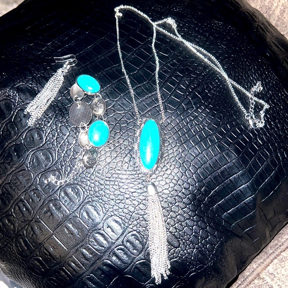 Turquoise 3‎ pc jewelry set